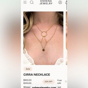 Oshena Gold CIRRA Necklace